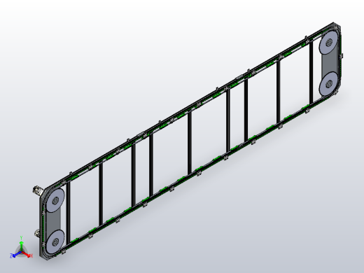 V44-800矩形链条环形导轨（型材）正等轴测缩略图