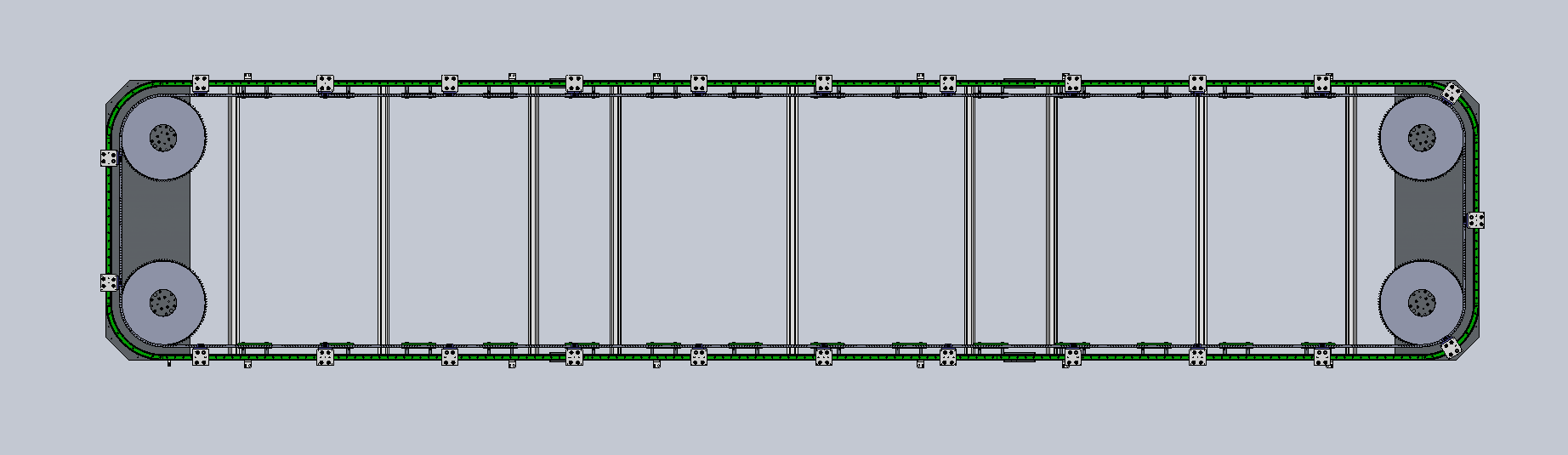 V44-800矩形链条环形导轨（型材）