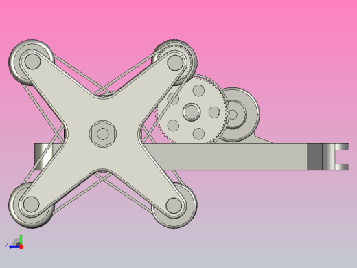 助老助残爬楼梯轮椅的设计(含CAD图,PROE三维,仿真运动视频)(任务书,开题报告,外文翻译,论文说明书10000字,CAD图纸8张,PROE三维图,仿真运动视频)右视缩略图