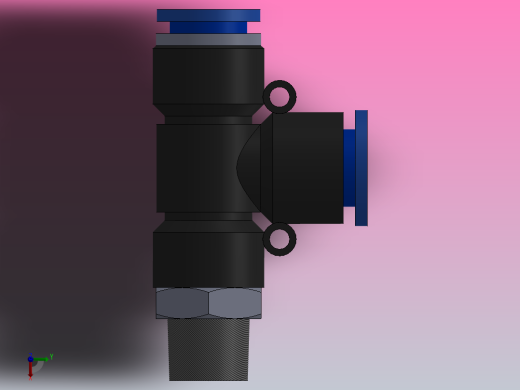 IPD-N 螺纹侧三通-NPT螺纹_IPD1-4-NO1俯视缩略图