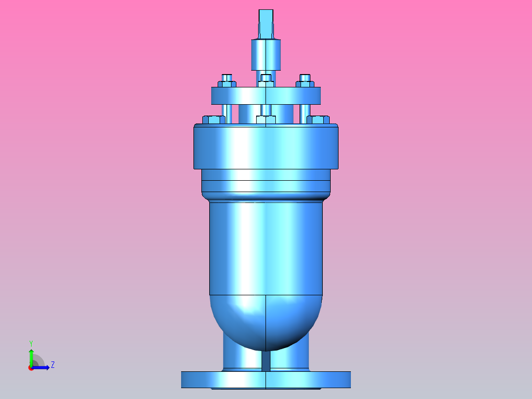 PⅡ-10 排气阀[PⅡ-10-DN100]左视图