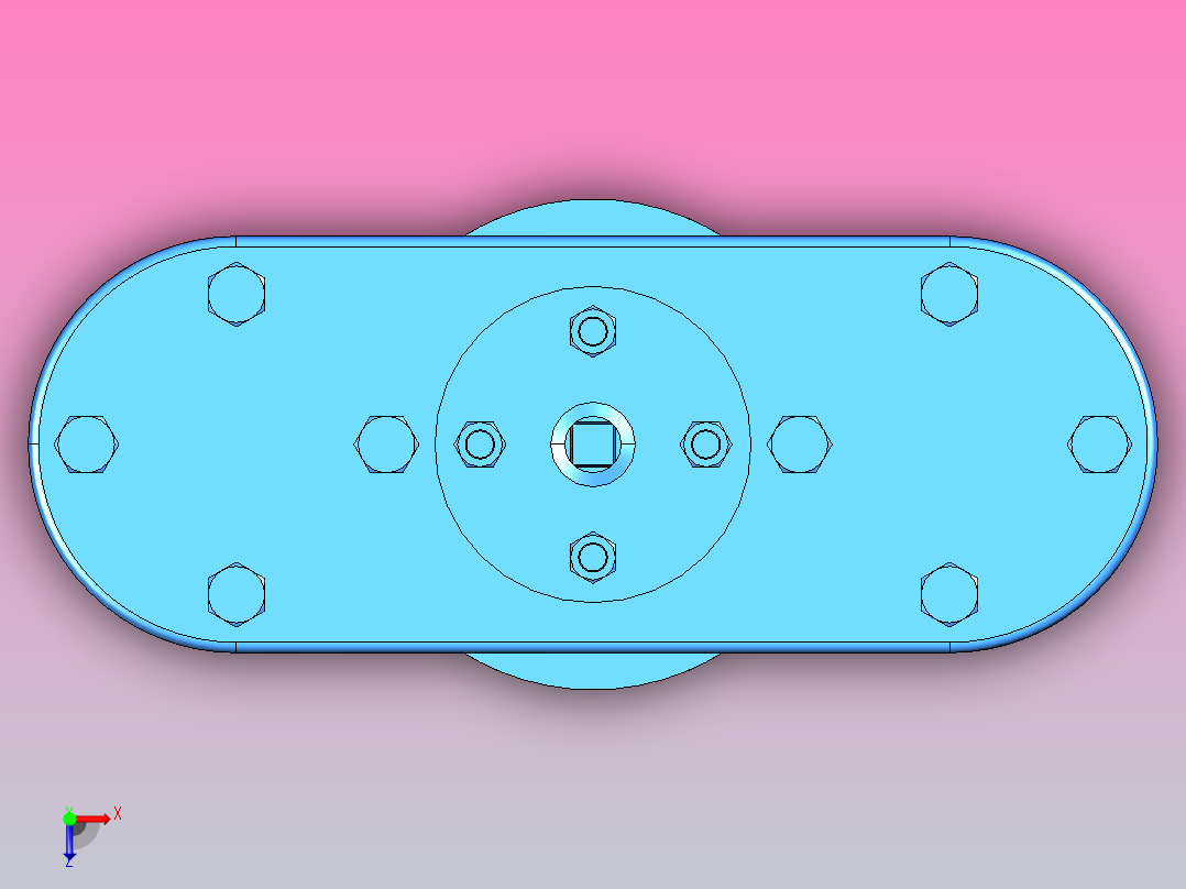 PⅡ-10 排气阀[PⅡ-10-DN100]俯视图