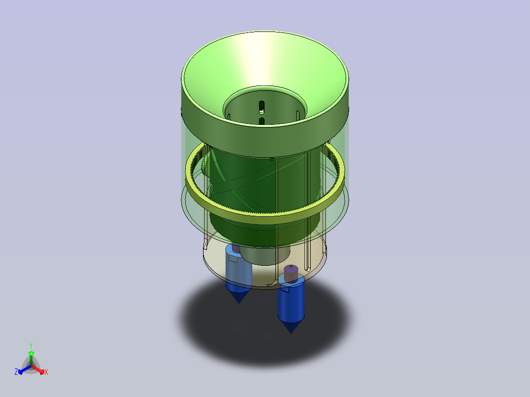 水面落叶清扫机SW21正等轴测图