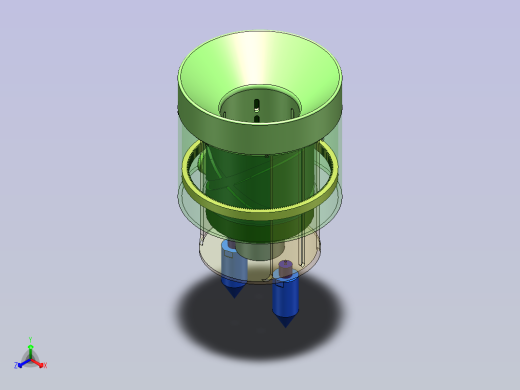 水面落叶清扫机SW21正等轴测缩略图