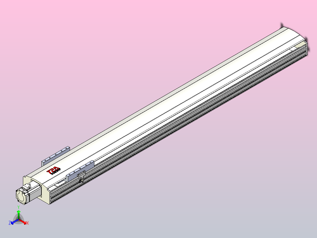 日规模组半封闭丝杆TPA-HNR-202D-2510C-L1550-M-Y-P75-N3主视图