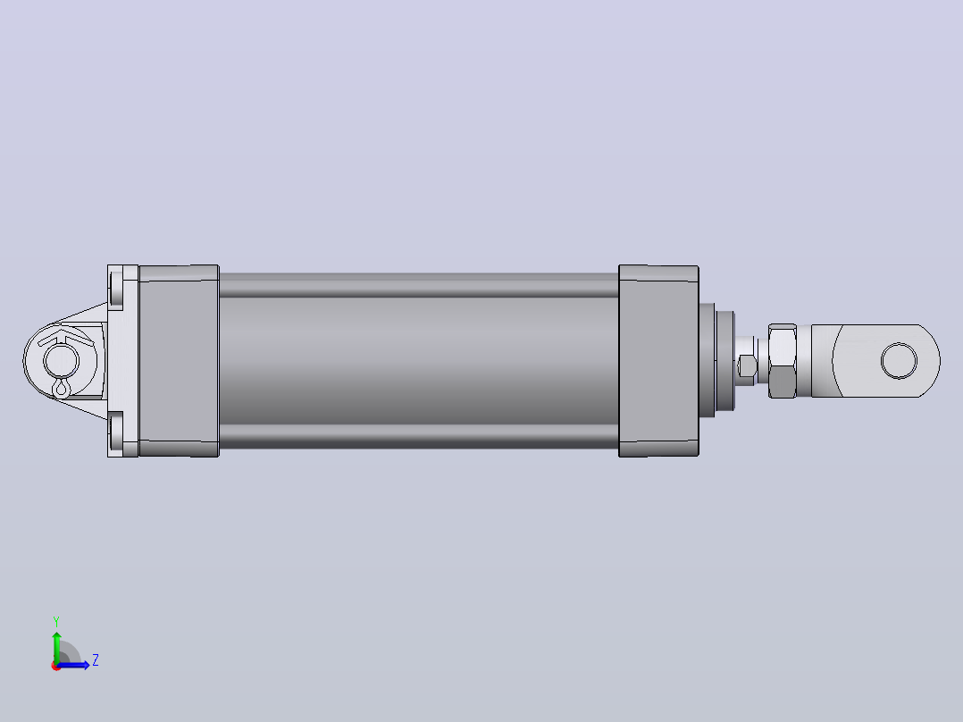 气缸MBD63-125左视图