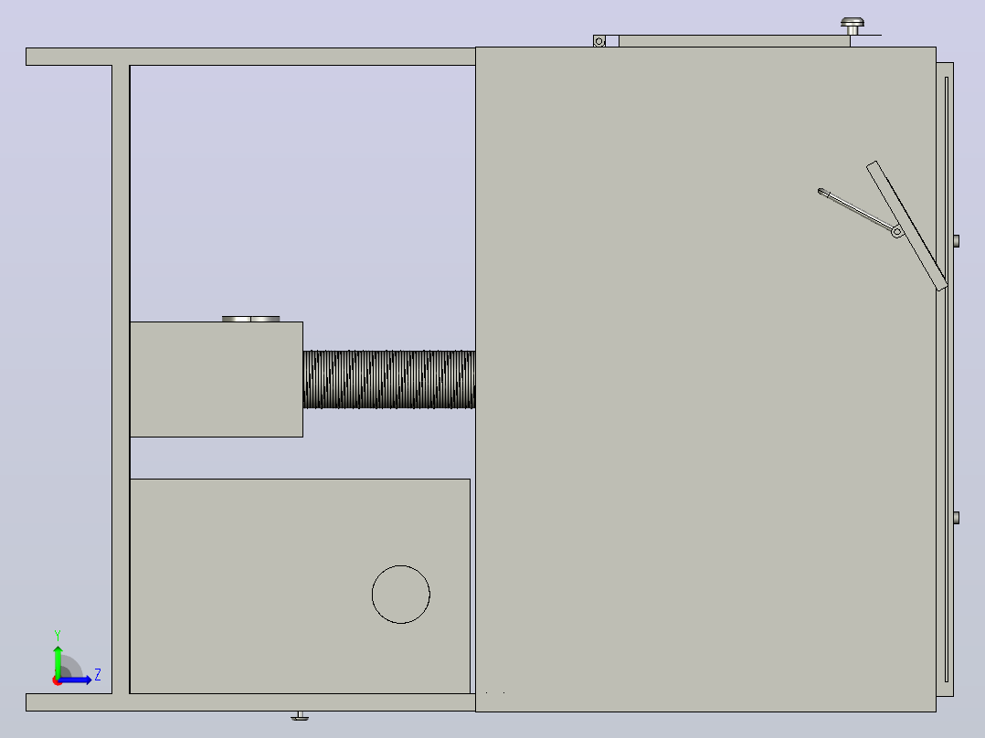 丙烯酸成型forming-machine-1-模型格式为 igs左视图