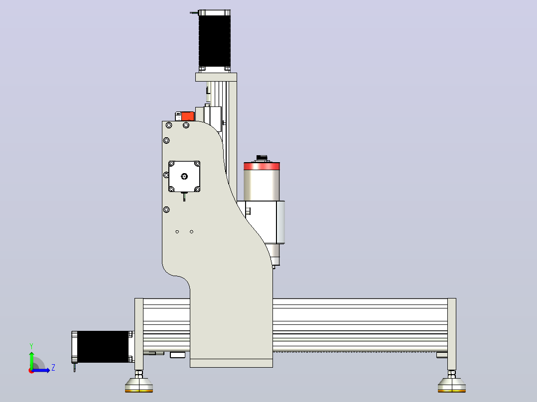 CNC4040数控左视图