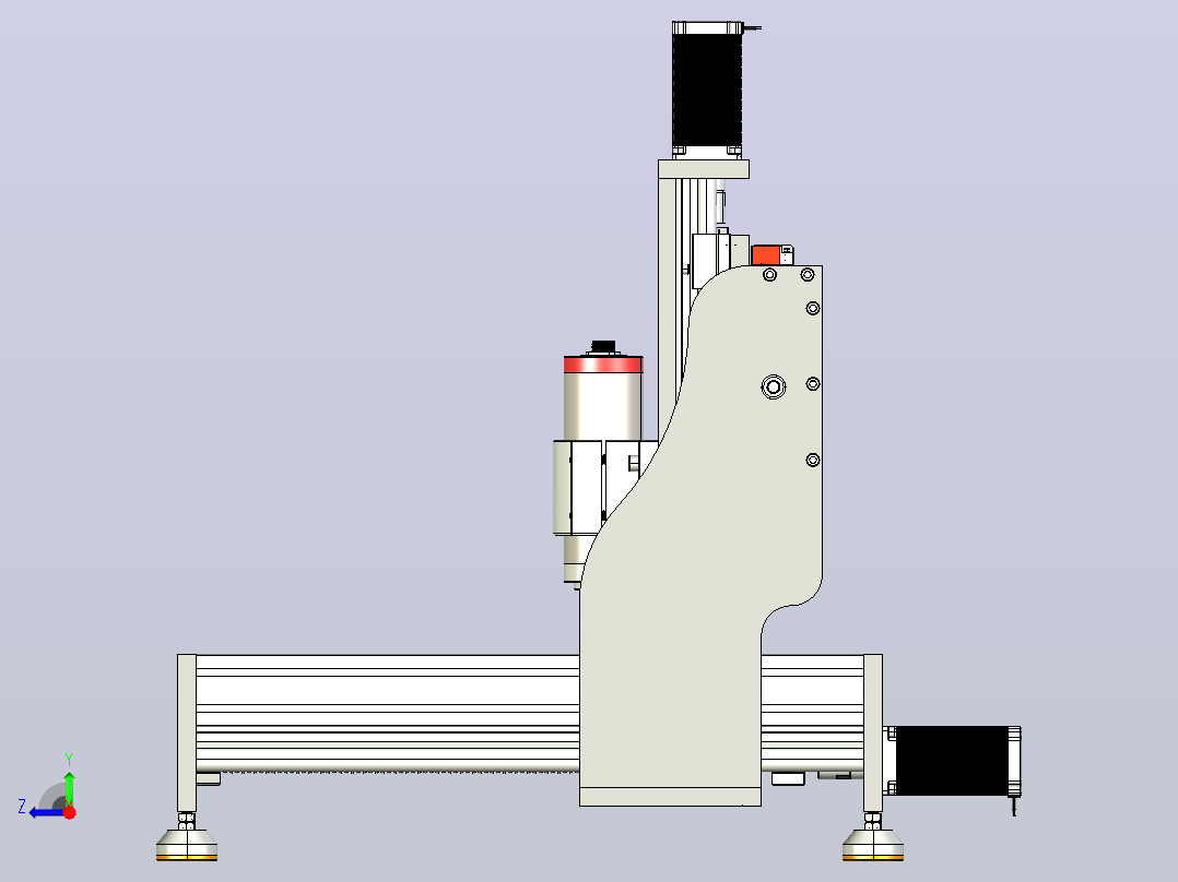 CNC4040数控右视图