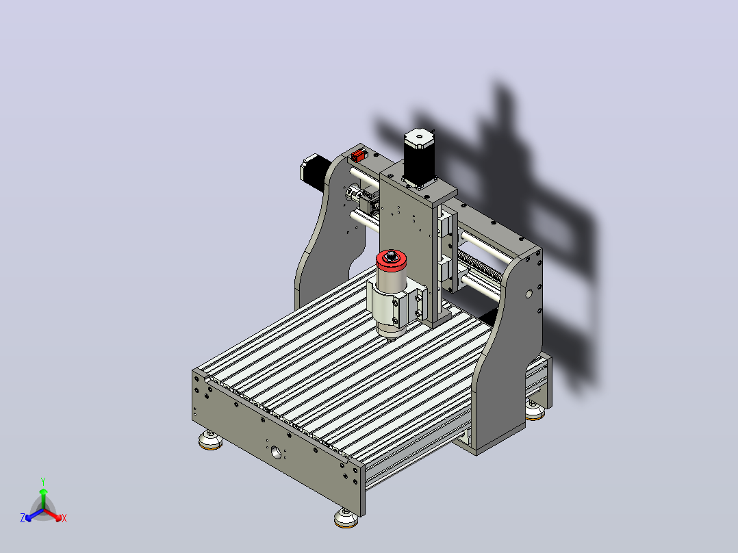 CNC4040数控正等轴测图