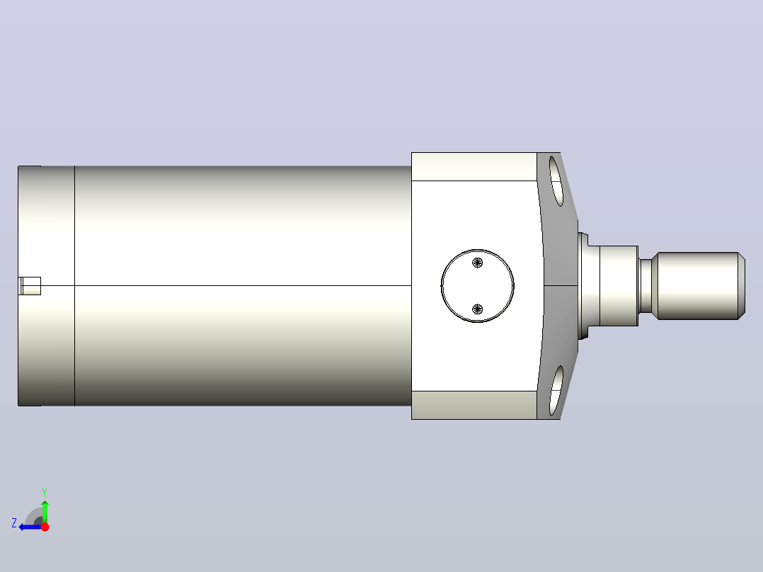 HLLW0361-CTH-050气检夹紧器右视图