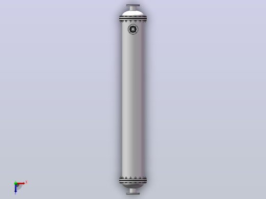 20m²缠绕式螺旋管换热器压力容器计算设计三维SW 俯视缩略图
