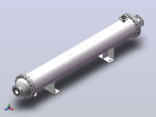 20m²缠绕式螺旋管换热器压力容器计算设计三维SW 正等轴测缩略图