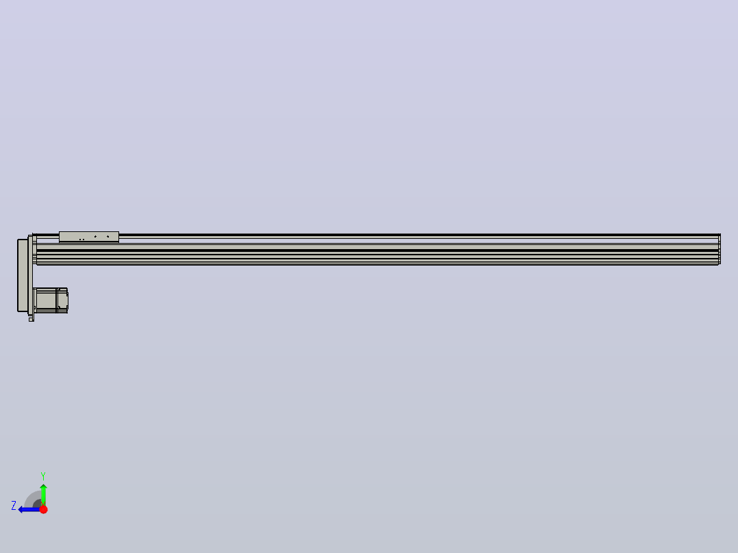 MT136BS半封闭丝杆滑台[MT136BS.L#.1350.BM.P40.C3]右视图