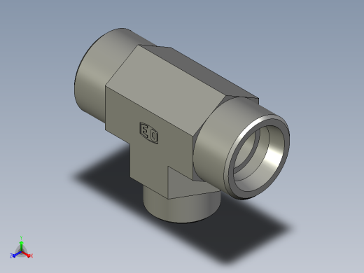 EO管接头三通异径管TR25 20 25S71X.igs
