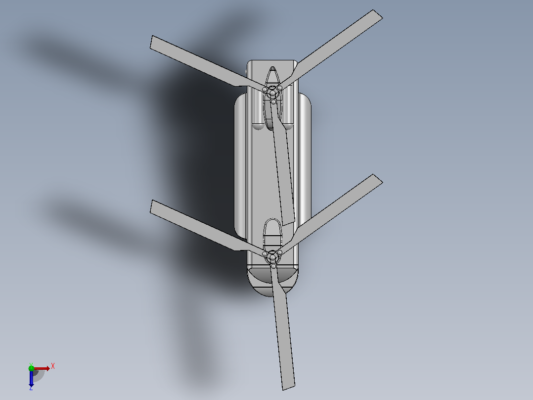 木制玩具支奴干：SOLIDWORKS16俯视图