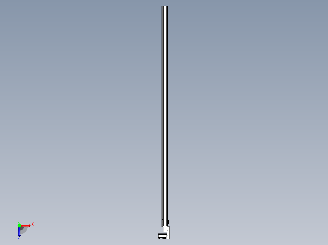 皮带直线轴半封闭可选导轨TPA-HNB-85S-90-L2800-MR-C-P20-N3俯视图