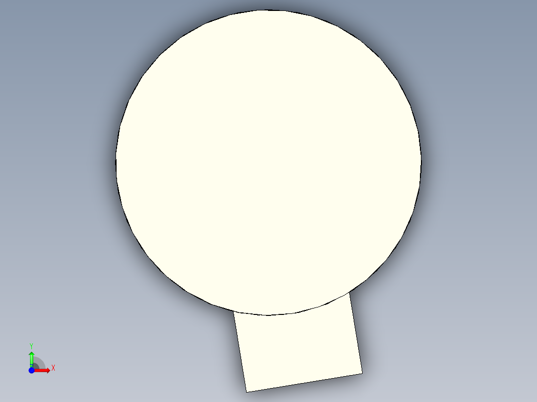 黑色圆珠笔模型前视图