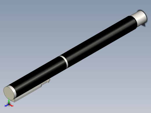 黑色圆珠笔模型正等轴测缩略图