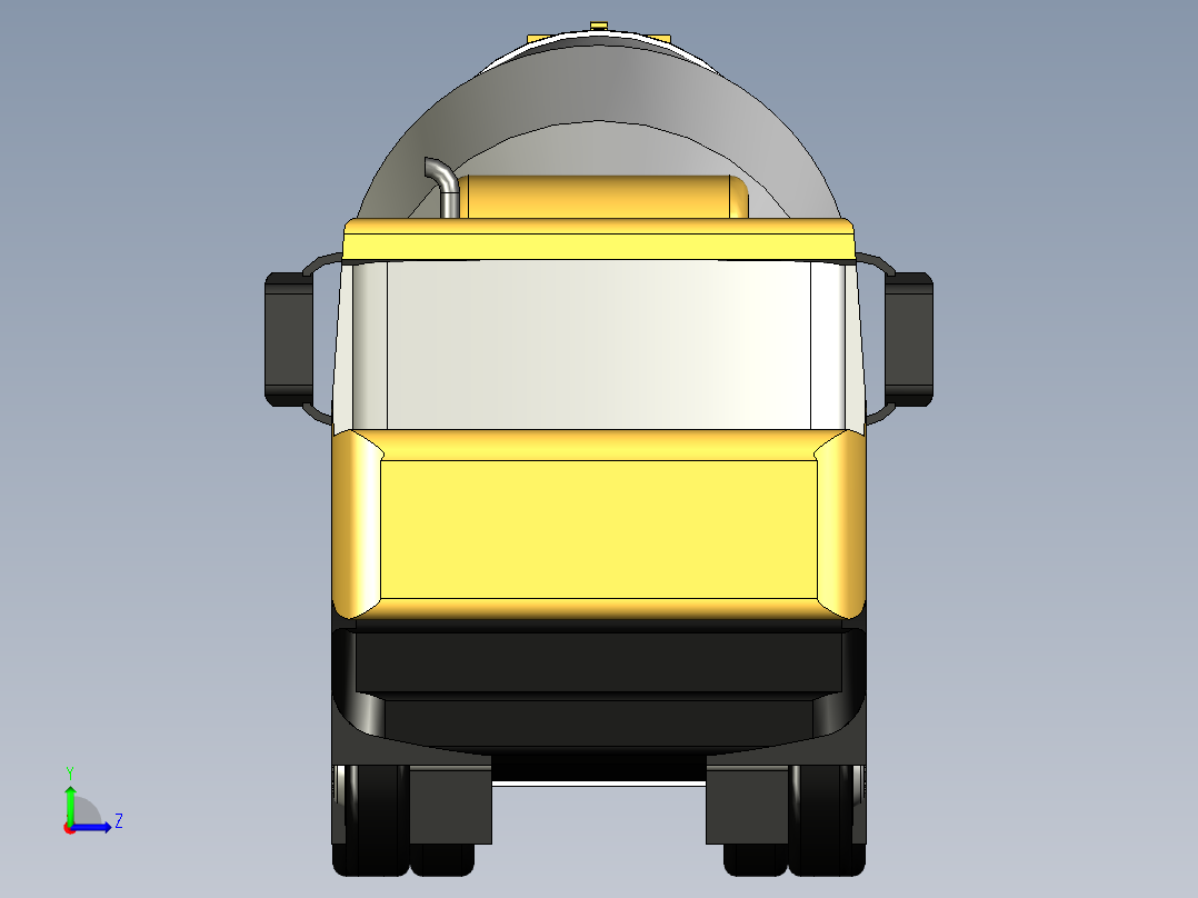 工程车3D模型3D模型左视图