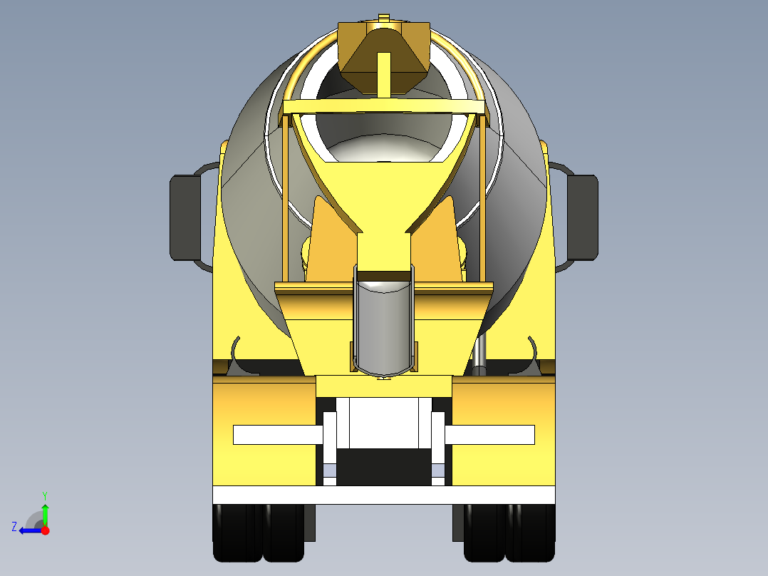 工程车3D模型3D模型右视图