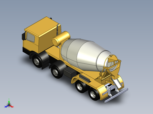 工程车3D模型3D模型正等轴测缩略图