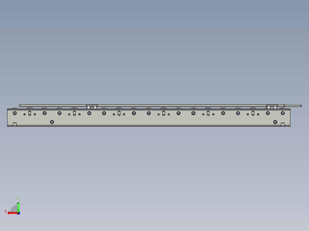 滚轮传送带3D模型后视图
