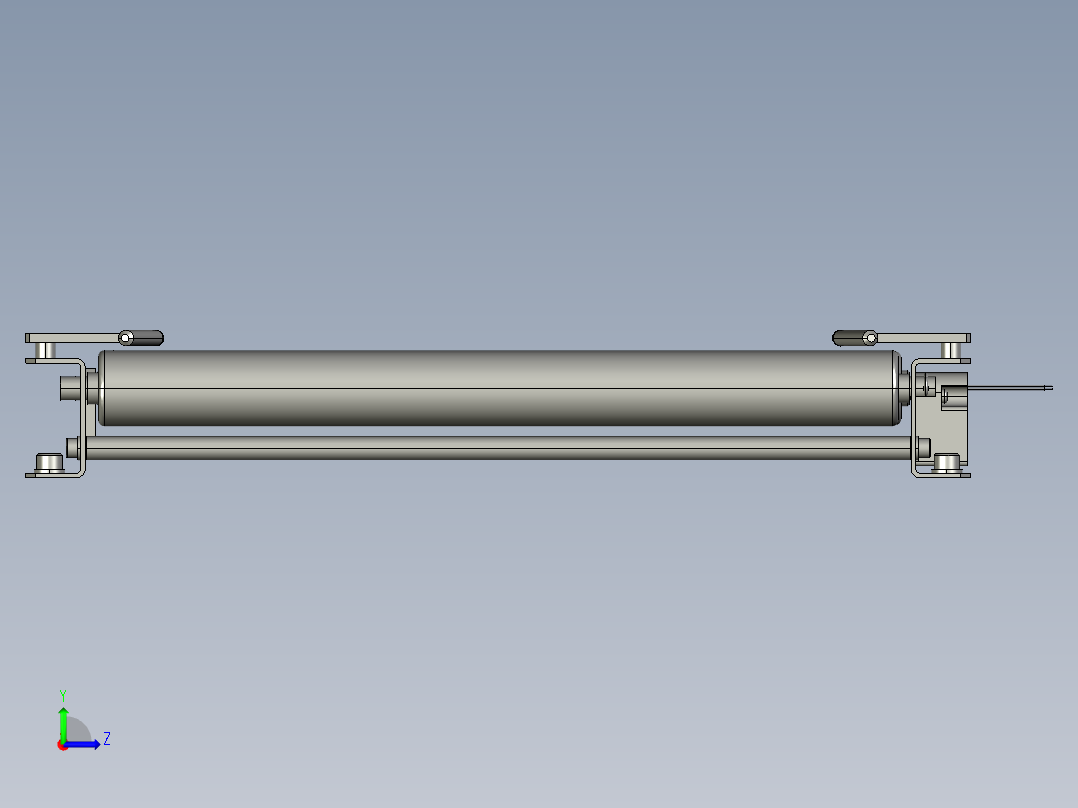 滚轮传送带3D模型左视图