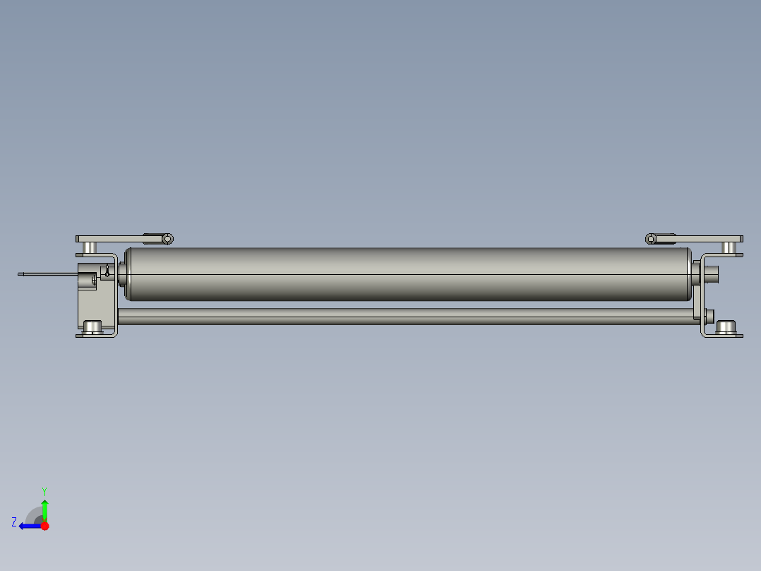 滚轮传送带3D模型右视图