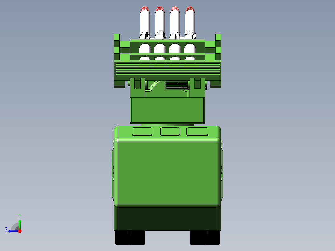 导弹玩具车右视图