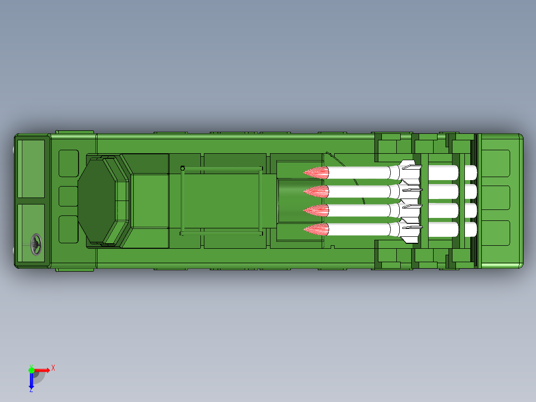导弹玩具车俯视图