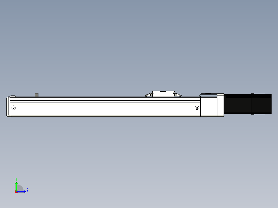 Toyo东佑达直线模组-ECH5-250-BC左视图