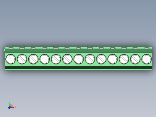PCB Terminal Block 13 DEG381-3.5前视缩略图