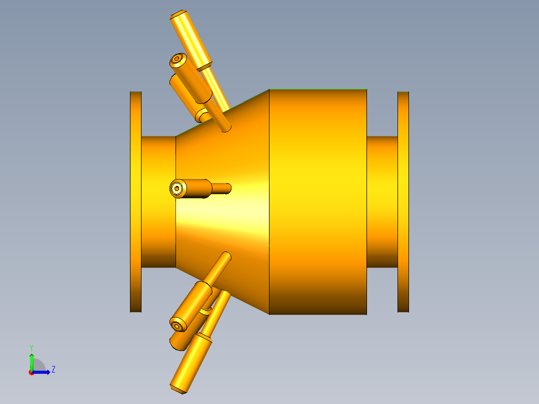 射流曝气器左视图