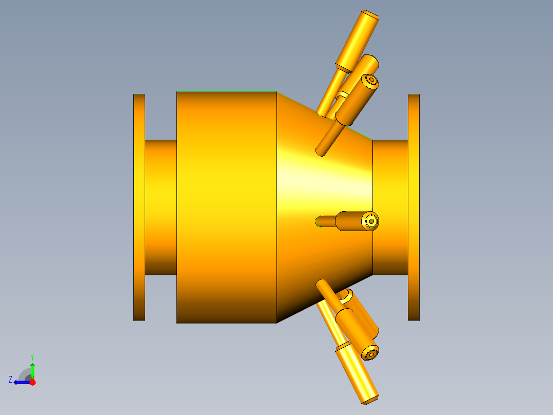 射流曝气器右视图