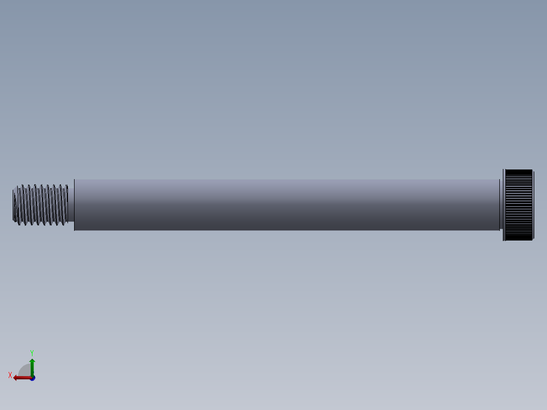 内六角螺螺栓-SB 0.500-13 x5.25.SLDPRT后视图
