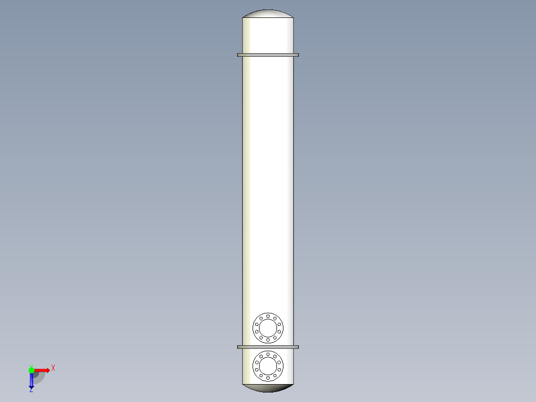 热交换器模型俯视图