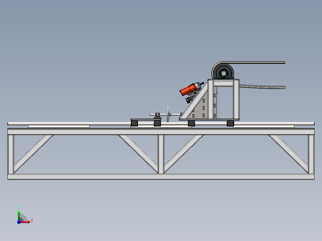 简易的螺丝机前视图