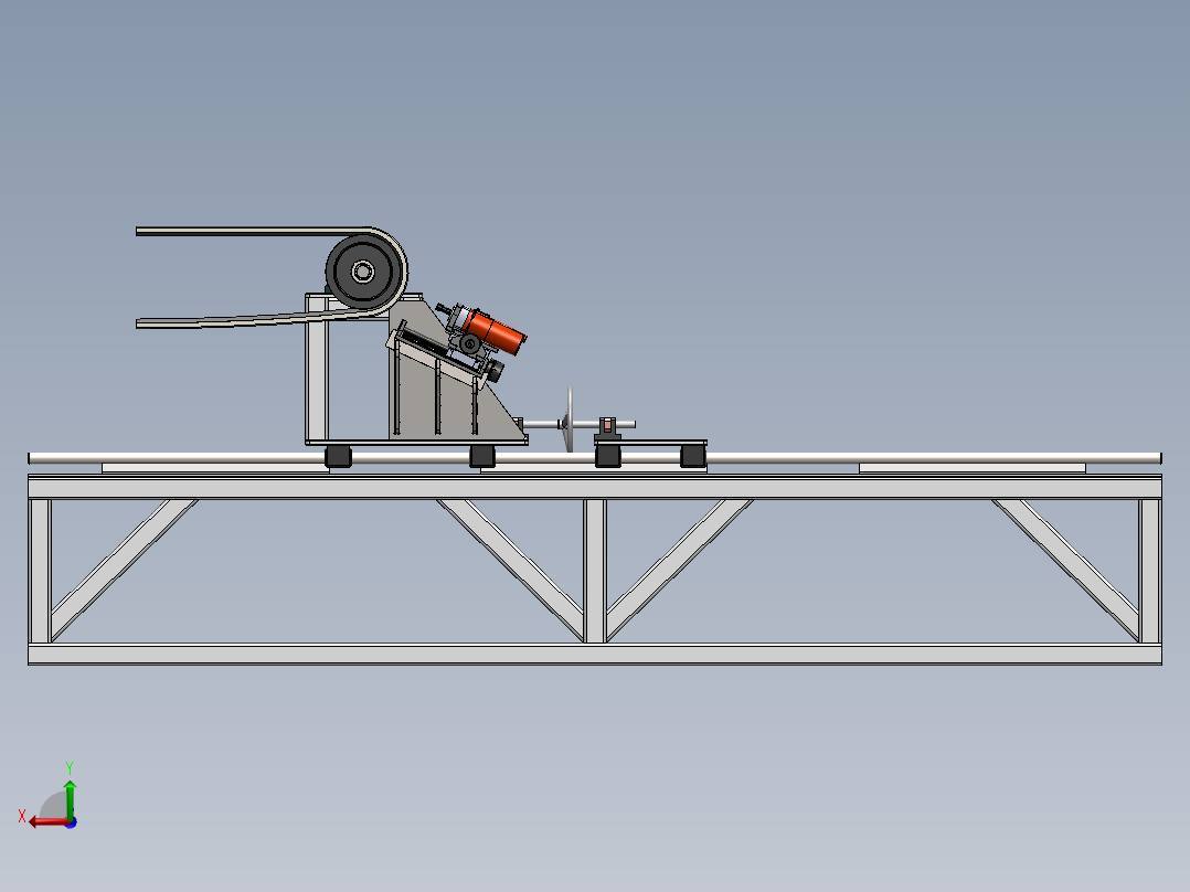 简易的螺丝机后视图