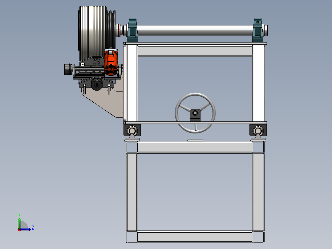 简易的螺丝机左视图