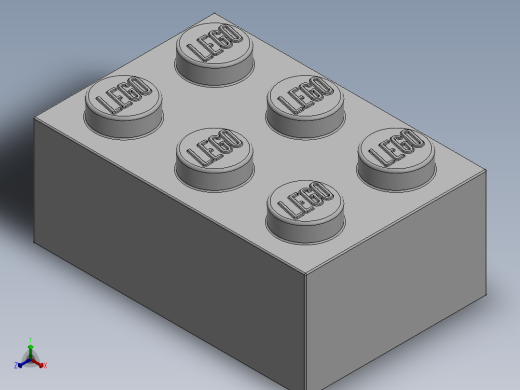 乐高套装 4421基本积木-300201 White Brick 2 x 3.SLDPRT