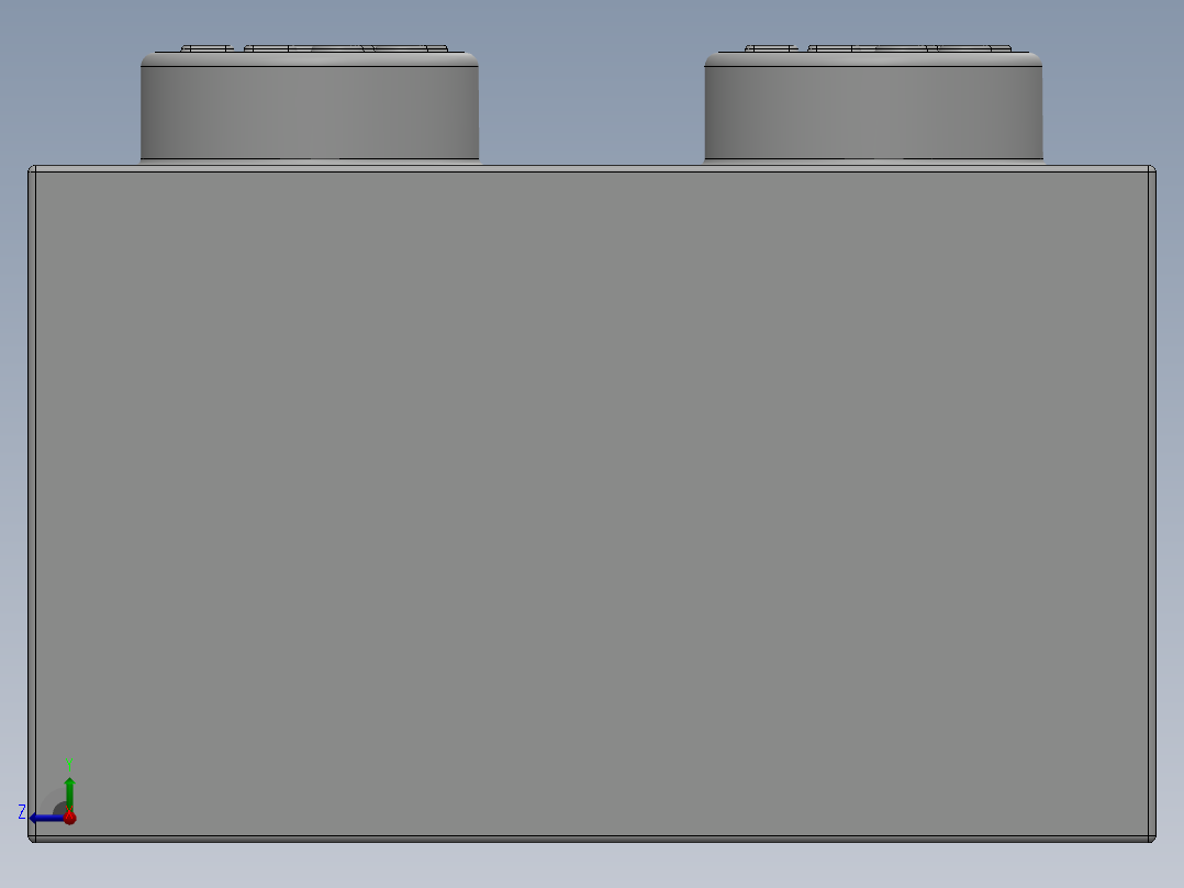 乐高套装 4421基本积木-300201 White Brick 2 x 3.SLDPRT右视图