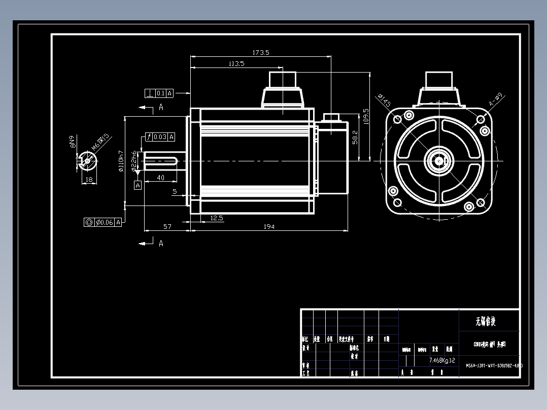 电机MS6H-130TL15BZ2-41P3.DWG