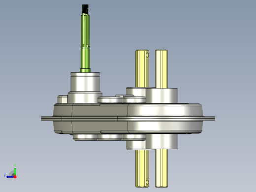 齿轮传动机构右视缩略图