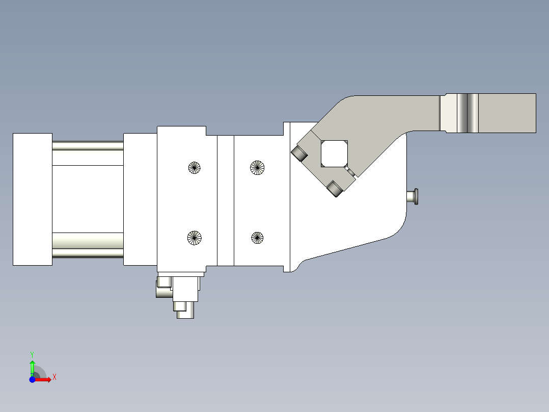 德克斯TUNKERS气缸数模V2 50.1 A10 T12 5~44前视图