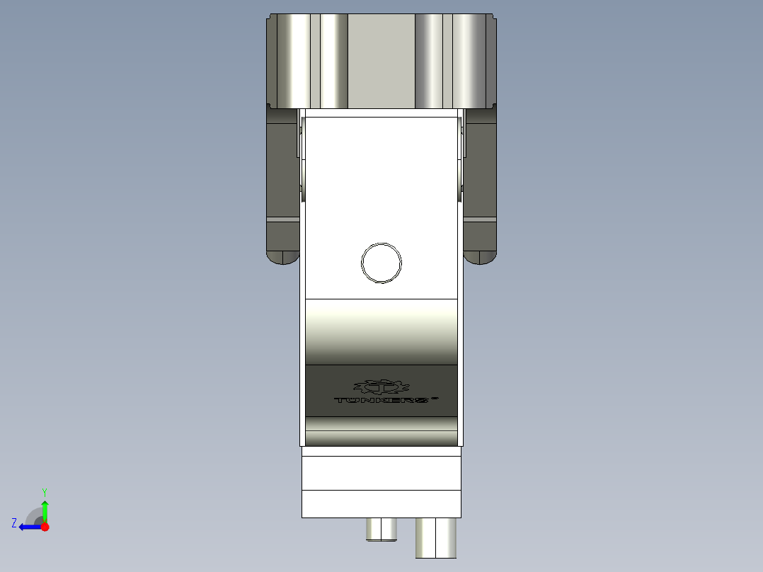 德克斯TUNKERS气缸数模V2 50.1 A10 T12 5~44右视图