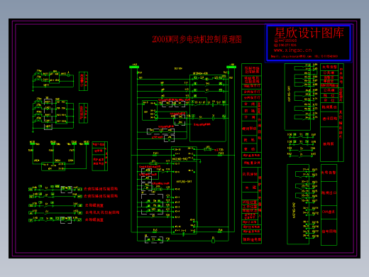 同步电动机微机保护控制图