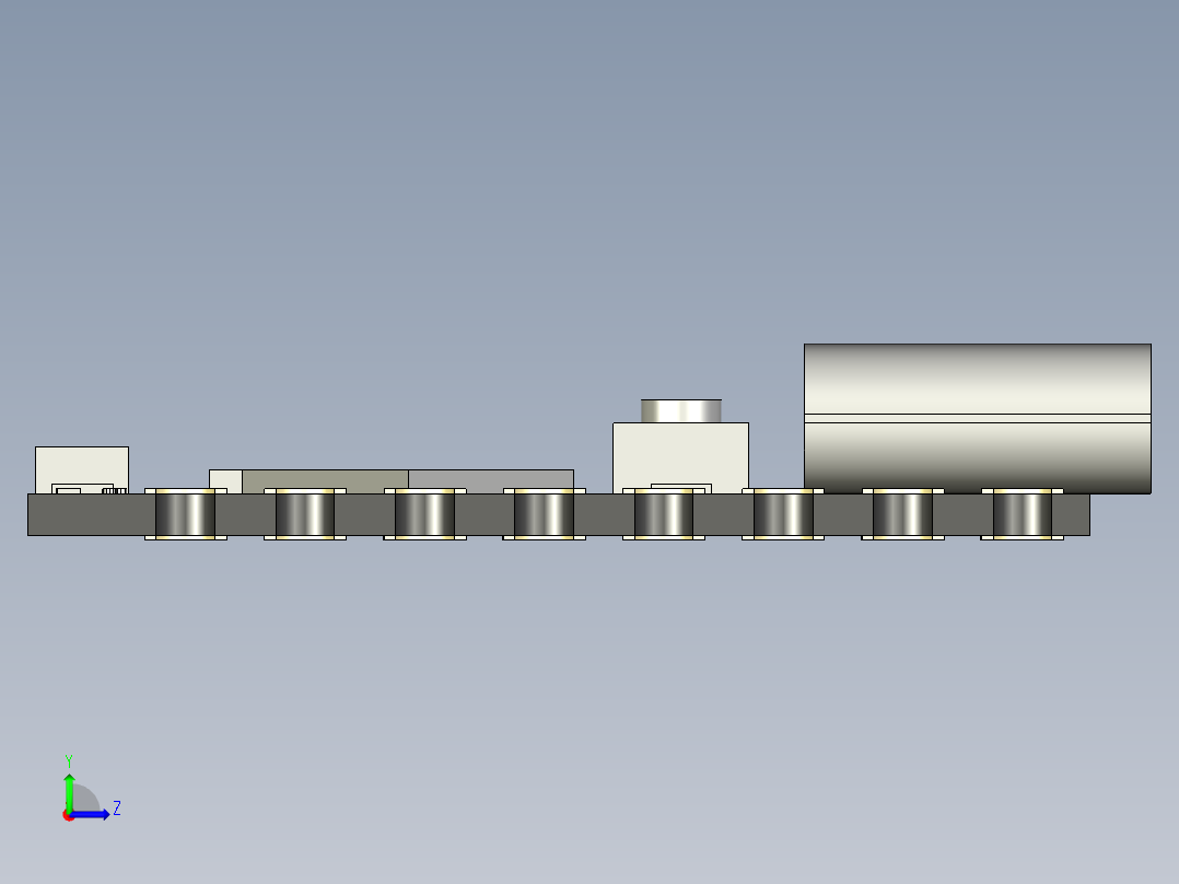 超级紧凑型ESP32-C3模块左视图