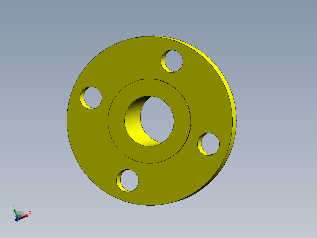 welding neck flange主视图