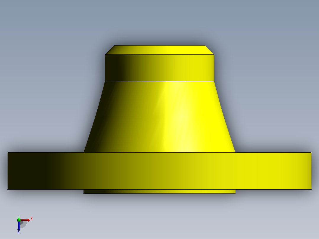 welding neck flange俯视图